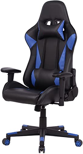 0705690279957 - OLIXIS LIFTING ARMREST GAMING CHAIR, HIGH BACK, BLUE
