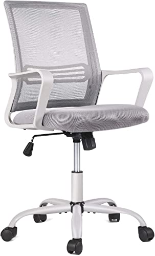 0705690474963 - OFFICE CHAIR - ERGONOMIC EXECUTIVE MID BACK HOME OFFICE DESK CHAIRS, ADJUSTABLE HEIGHT, BREATHABLE MESH