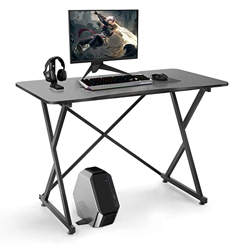 0705690475038 - COMPUTER GAMING DESK, 43 INCH ERGONOMIC OFFICE WRITING STUDY DESK, MODERN COMPUTER GAME TABLE, PROFESSIONAL RACING STYLE OFFICE TABLE, OFFICE WRITING WORKSTATION FOR PC LAPTOP