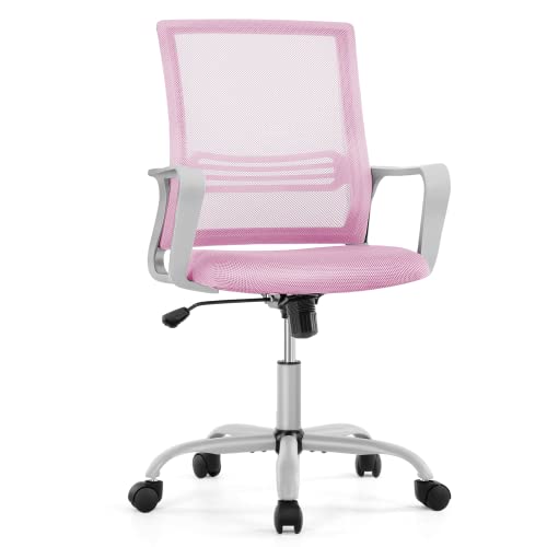0705690493469 - OFFICE CHAIR - ERGONOMIC EXECUTIVE MID BACK HOME OFFICE DESK CHAIRS, ADJUSTABLE HEIGHT, BREATHABLE MESH