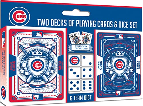 0705988013294 - BABY FANATIC CUB3230: CHICAGO CUBS 2-PACK PLAYING CARDS & DICE SET
