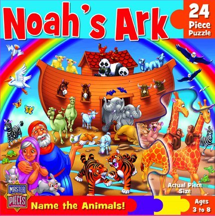 0705988113697 - MASTERPIECES PUZZLE COMPANY FUN AND LEARN NOAH'S ARK VALUE JIGSAW PUZZLE (24-PIECE), ART BY DAN SHARP