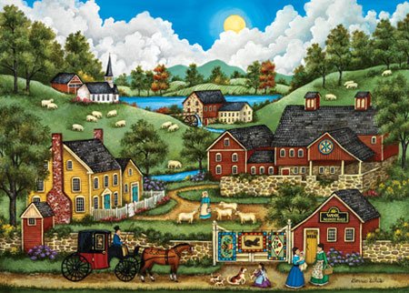 0705988309465 - JIGSAW PUZZLE 500 PIECES 13X19-HEART LAND-A ROADSIDE STOP