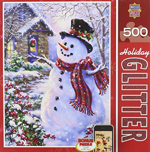 0705988314377 - MASTERPIECES PUZZLE COMPANY HOLIDAY GLITTER LET IT SNOW JIGSAW PUZZLE (500-PIECE), ART BY DONA GELSINGER