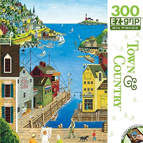0705988316753 - MASTERPIECES TOWN & COUNTRY EZ GRIP A WALK ON THE PIER PUZZLE (300 PIECE)