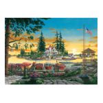 0705988610196 - JIGSAW PUZZLE 18 X24 WELCOME TO EAGLE BAY-MILLIONAIRE'S ROW