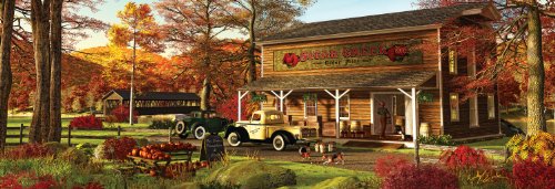 0705988712579 - MASTERPIECES PUZZLE COMPANY SUGER CREEK CIDER MILL PANORAMIC JIGSAW PUZZLE (1000-PIECE), ART BY RANDY EARLES