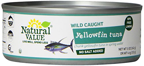0706173004066 - NATURAL VALUE TUNA NO SALT YELLOWFIN CHUNK IN WATER CANS