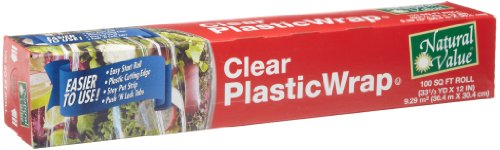 0706173020127 - NATURAL VALUE CLEAR PLASTIC WRAP, 100 SQUARE FOOT ROLL