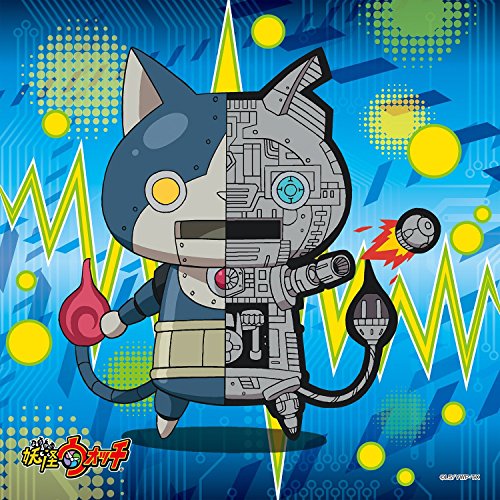 0706302367253 - JAPAN OFFICIAL YOUKAI WATCH JIGSAW PUZZLE - ROBONYAN THAT'S KIND OF EMBARRASSING 144 PIECE WITH STICKER BLUE SQUARE WALL ART PRINTS YOKAI ROBOTIC CAT KIDS TOY HOUSE ROOM DECOR DECORATION ENSKY