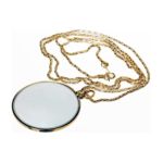 0706569652154 - NECKLACE MAGNIFIER 1.75 5X POWER W 36 GOLD CHAIN