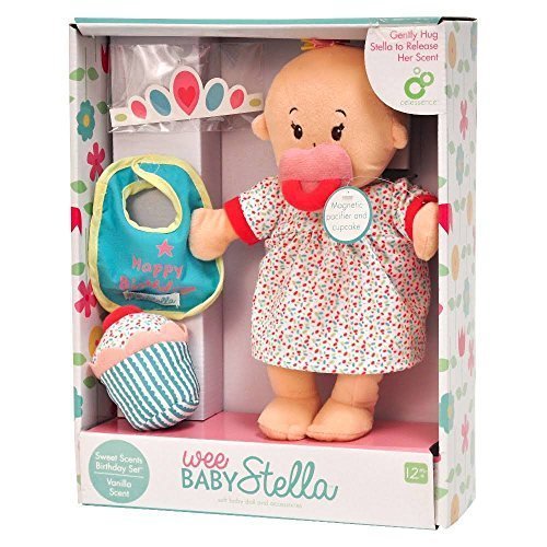 0706581945647 - WEE BABY STELLA DOLL AND BIRTHDAY PARTY SET WITH VANILLA SCENT