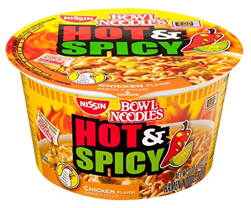 0070662196311 - NISSIN HOT AND SPICY BOWL NOODLES CHICKEN, 3.32 OUNCE (PACK OF 12)