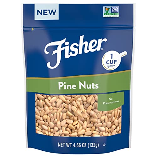0070690014069 - FISHER PINE NUT UNSALTED CULINARY ONE-CUP 4.66 OZ, NATURALLY GLUTEN FREE, NO PRESERVATIVES, NON-GMO, VEGAN FRIENDLY