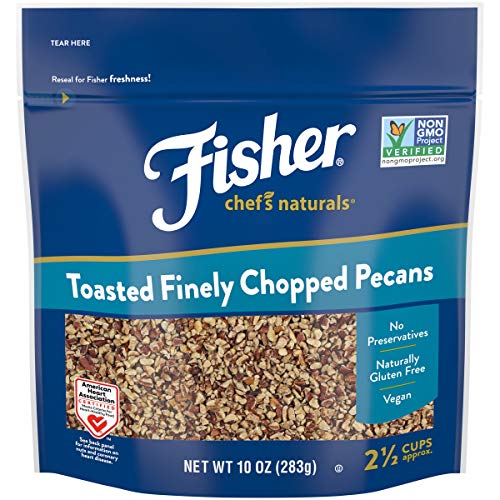 0070690015332 - FISHER CHEFS NATURALS TOASTED FINELY CHOPPED PECANS, NATURALLY GLUTEN FREE, NO PRESERVATIVES, NON-GMO, 10 OZ