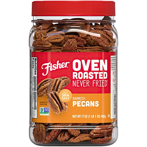 0070690270922 - FISHER SNACK OVEN ROASTED NEVER FRIED MAMMOTH PECANS, 17 OZ, NON-GMO, MADE WITH SEA SALT