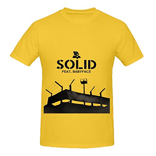 7069215197786 - TY DOLLA $IGN SOLID (FEAT ROCK MEN O NECK DIY TEE SHIRTS YELLOW