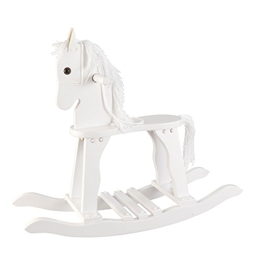 0706943196014 - KIDKRAFT DERBY ROCKING HORSE - WHITE