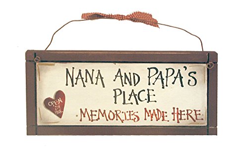 0706996322088 - OHIO WHOLESALE NANA AND PAPAS SIGN WALL ART, FROM OUR GRANDMA-PA COLLECTION