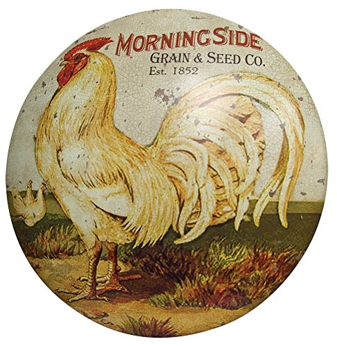 0706996338720 - THE ROUND ROOSTER MORNINGSIDE GRAIN & SEED CO. METAL SIGN