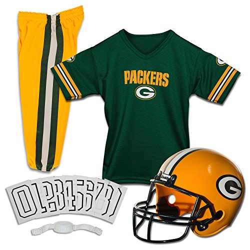 0707003885732 - FRANKLIN SPORTS NFL GREEN BAY PACKERS DELUXE YOUTH UNIFORM SET, SMALL