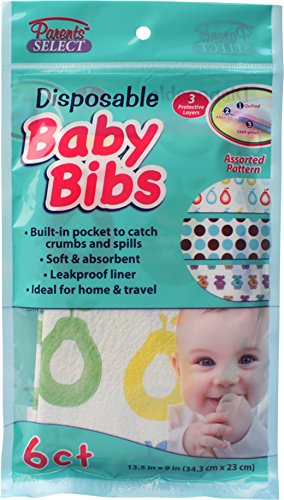 0707004893033 - DDI - 6CT DISPOSABLE BABY BIBS NO MESS FEEDING COVER (1 PACK OF 24 ITEMS)