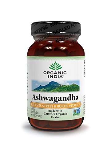 0707005040795 - ORGANIC INDIA ASHWAGANDHA VEG CAPSULES - THE BEST NATURAL REMEDY FOR ANXIETY RELIEF, THYROID SUPPORT, AND VITALITY (90 CAPSULES)