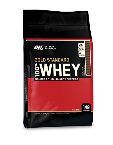 0707005066801 - OPTIMUM NUTRITION 100% WHEY GOLD STANDARD, DOUBLE RICH CHOCOLATE, 10 POUNDS BAGS, PACKAGING MAY VARY