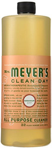 0707005100390 - MRS. MEYER'S CLEAN DAY ALL PURPOSE CLEANER, GERANIUM, 32 OUNCE BOTTLE