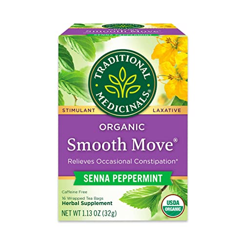 0707005102295 - TRADITIONAL MEDICINALS ORGANIC SMOOTH MOVE PEPPERMINT TEA, 16 CT
