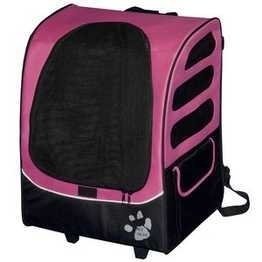 0707005146114 - PET GEAR I-GO2 PLUS TRAVELER ROLLING BACKPACK CARRIER FOR CATS AND DOGS, PINK