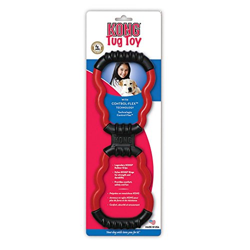0707005150579 - KONG TUG TOY DOG TOY, RED