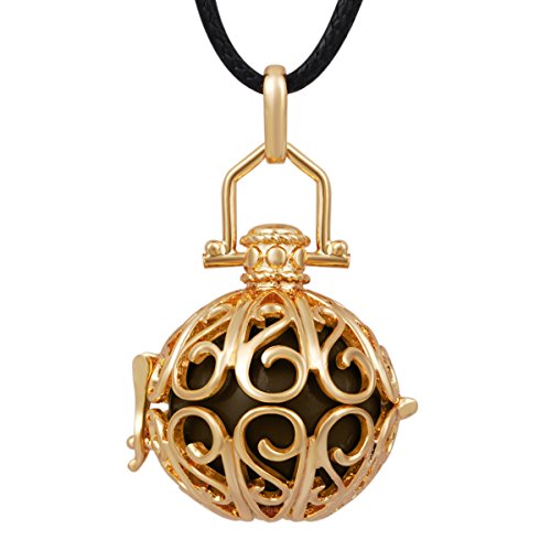 0707137029163 - EUDORA HARMONY BALL MEXICAN BOLA BABY SPHERE CHIME BELL CHARMING PREGNANCY RELAXATION NECKLACE PENDANT JEWELRY GIFT