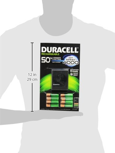 0707137843639 - DURACELL RECHARGEABLE ION SPEED 4000 BATTERY CHARGER 1 COUNT
