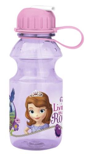 0707226711627 - ZAK! DESIGNS TRITAN WATER BOTTLE WITH FLIP-UP SPOUT WITH SOFIA THE FIRST GRAPHICS, BREAK-RESISTANT AND BPA-FREE PLASTIC, 14 OZ.