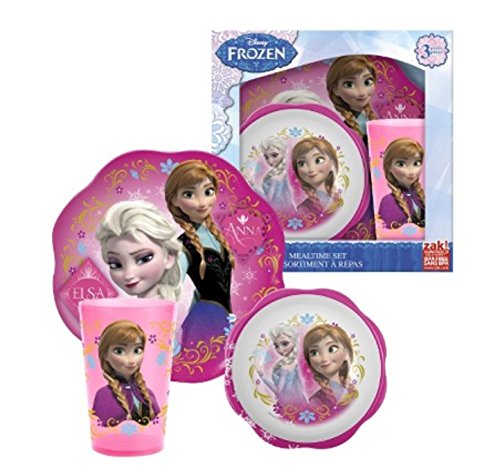 0707226736880 - DISNEY FROZEN MEALTIME SET WITH PLASTIC PLATE/BOWL AND CUP