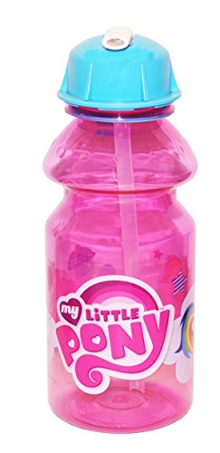 0707226773007 - ZAK! DESIGNS TRITAN WATER BOTTLE WITH FLIP-UP SPOUT WITH MY LITTLE PONY GRAPHICS, BREAK-RESISTANT AND BPA-FREE PLASTIC, 14 OZ.