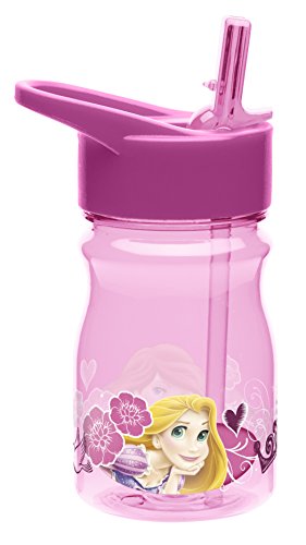 0707226773304 - ZAK! DESIGNS TRITAN WATER BOTTLE WITH FLIP-UP SPOUT AND STRAW WITH DISNEY PRINCE