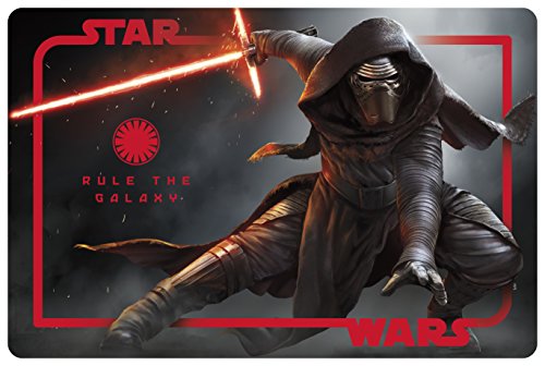 0707226793326 - ZAK! DESIGNS PLACEMAT WITH KYLO REN FROM STAR WARS THE FORCE AWAKENS, BPA-FREE PLASTIC
