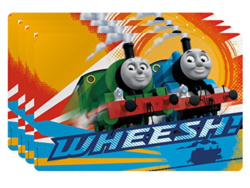 0707226805043 - ZAK! DESIGNS PLACEMAT WITH THOMAS AND FRIENDS GRAPHICS, SET OF 4, BPA-FREE PLASTIC