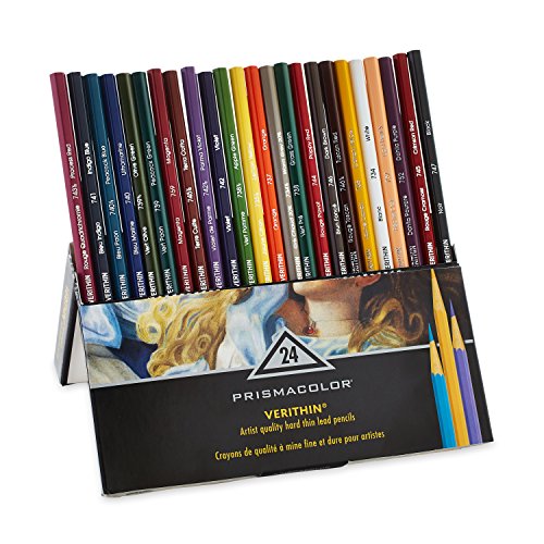 0070735024275 - PRISMACOLOR VERITHIN COLORED PENCILS, SET OF 24 ASSORTED COLORS