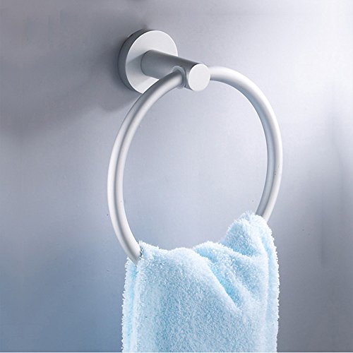 0707430108565 - ZYTREE(TM)BATHROOM ACCESSORIES ROUND TOWEL RING RACK WALL-MOUNTED BODY TOWELS HOLDER ALUMINUM ACESSORIOS PARA BANHEIRO TOWEL WARMER