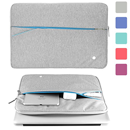 0707565809221 - LACDO 13-13.3 INCH LAPTOP NOTEBOOK SLEEVE CASE BAG / ULTRABOOK CARRYING CASE FOR MACBOOK PRO 11.3-INCH MACBOOK AIR 13.3 ASUS CHROMEBOOK DELL HP - GRAY