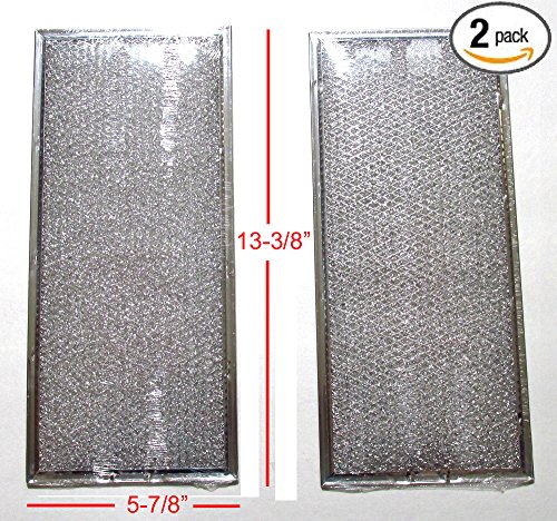 0707571661288 - ( 2 PACK ) 8169758 MICROWAVE GREASE FILTER ( 5-7/8 X 13-3/8)