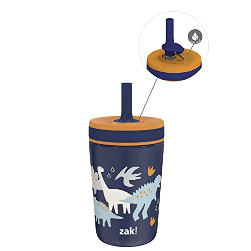 0707849163100 - ZAK DESIGNS KELSO TODDLER CUPS FOR TRAVEL OR AT HOME, 12OZ VACUUM INSULATED STAINLESS STEEL SIPPY CUP WITH LEAK-PROOF DESIGN IS PERFECT FOR KIDS (ZAKSAURUS)