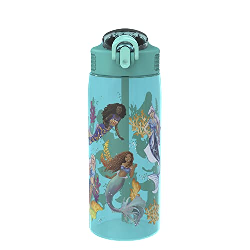 0707849166132 - ZAK DESIGNS DISNEY THE LITTLE MERMAID KIDS WATER BOTTLE FOR SCHOOL OR TRAVEL, 25OZ DURABLE PLASTIC WATER BOTTLE WITH STRAW, HANDLE, AND LEAK-PROOF, POP-UP SPOUT COVER (ARIEL AND SISTERS)