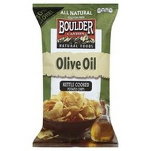 0708163118531 - BOULDER CANYON OLIVE OIL FLAVOR NATURAL POTATO CHIPS, 6.5-OUNCE BAGS (CASE OF 12)