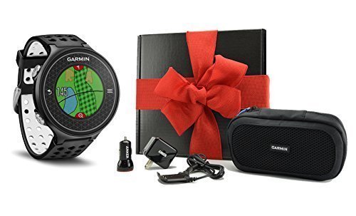 0708302246309 - GARMIN APPROACH S6 GIFT BOX | INCLUDES GOLF GPS WATCH, CASE, WALL & USB CHARGE ADAPTERS (BLACK)