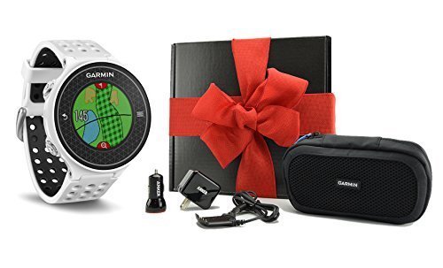 0708302246316 - GARMIN APPROACH S6 GIFT BOX | INCLUDES GOLF GPS WATCH, CASE, WALL & CAR CHARGE ADAPTERS (WHITE)