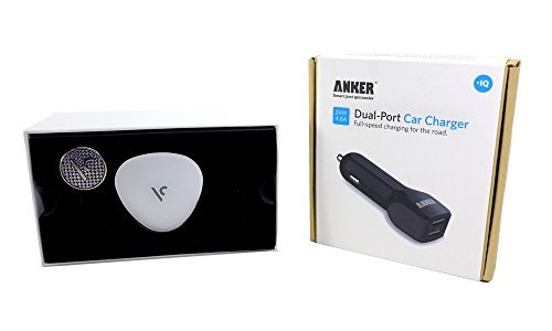 0708302246668 - VOICE CADDIE VC300 GOLF GPS RANGEFINDER WITH ANKER USB CAR CHARGE ADAPTER (WHITE)